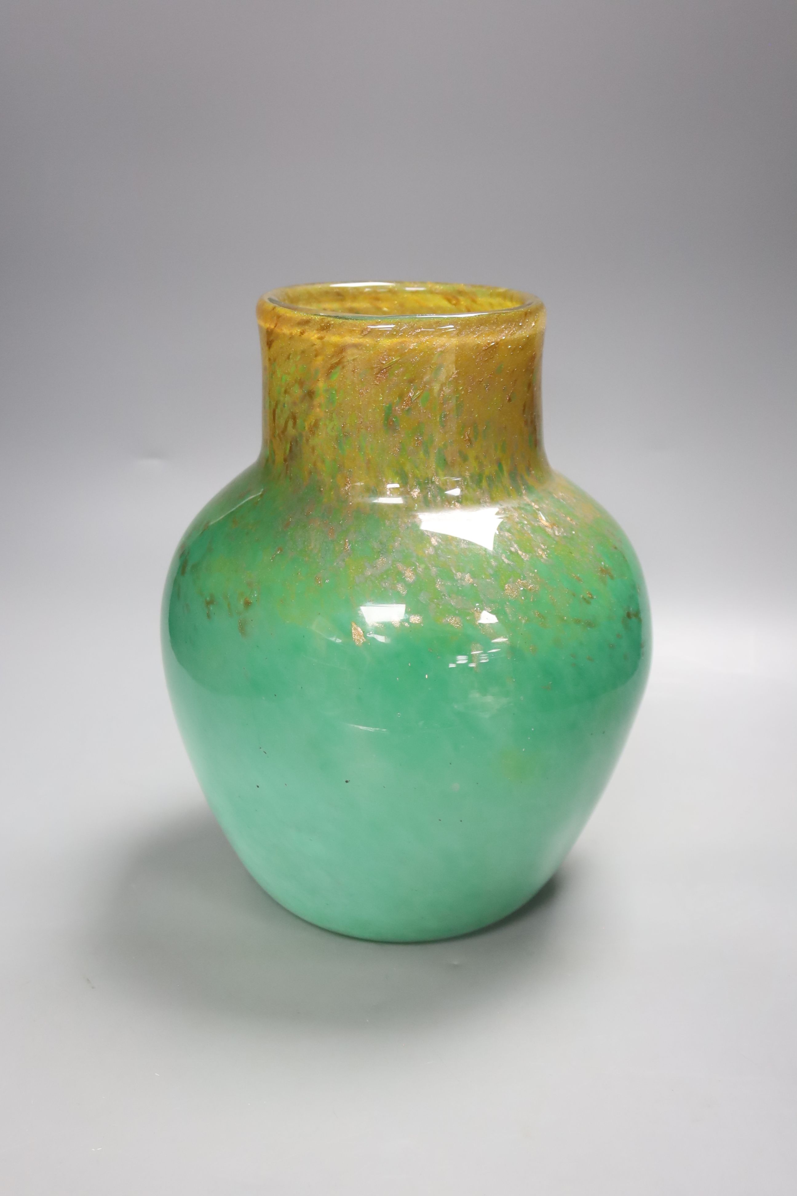 A large Monart glass vase, height 36cm